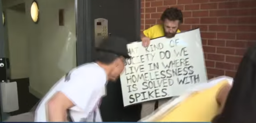 What kind of a society would spike the homeless