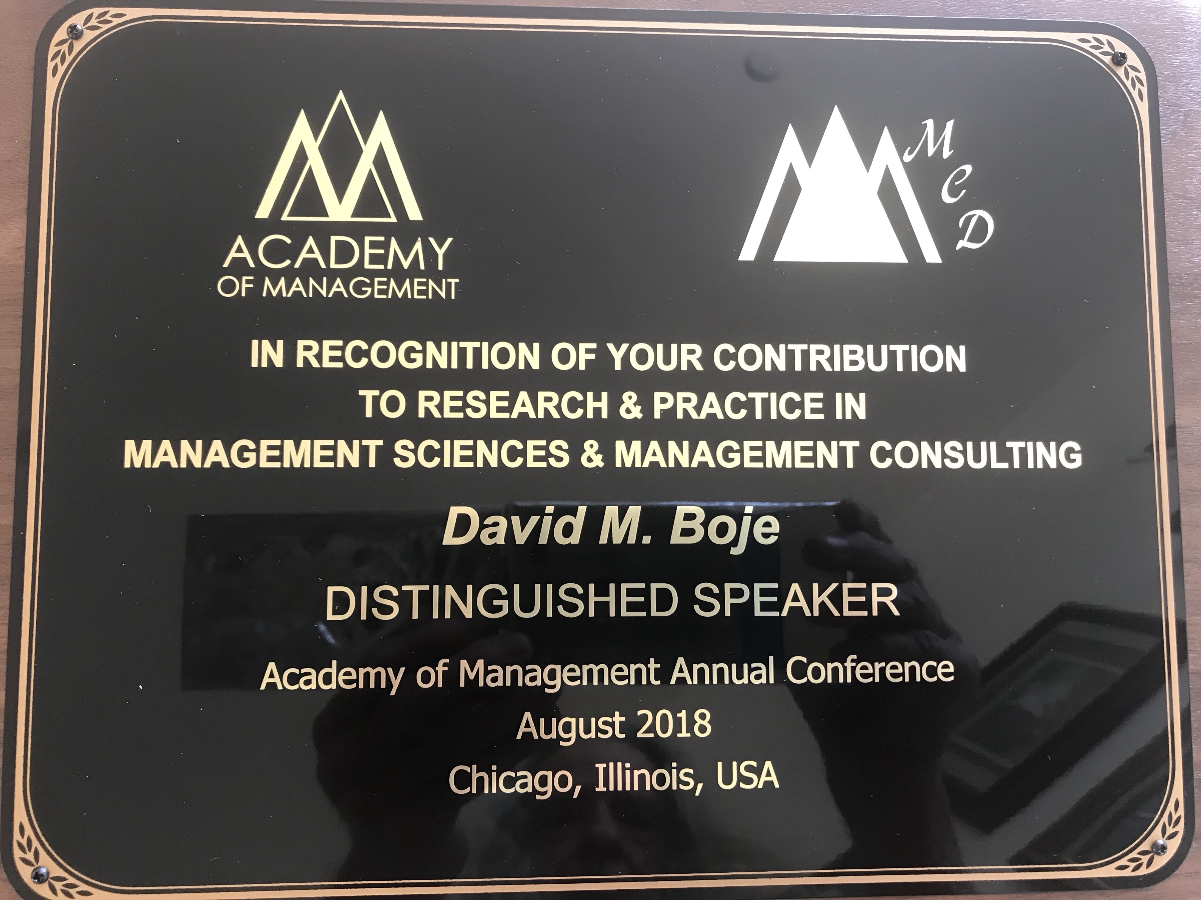 Boje
                    Management Consulting KEYNOTE 2018