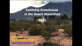 Earthship Greenhouse and watershed title