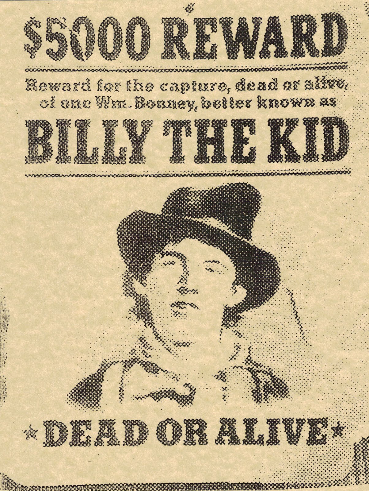 wanted dead or
              alive