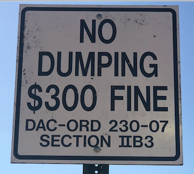 $300
              Fine for Illegal Dumping in Dona Ana County