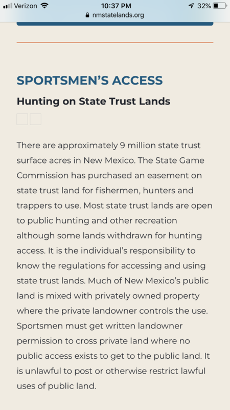 Fish and Game Easement on State Land