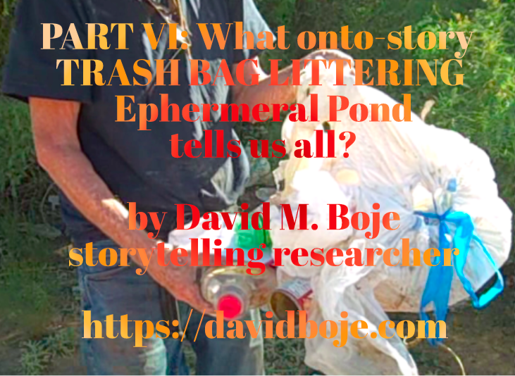 Part VI trash bag onto-story